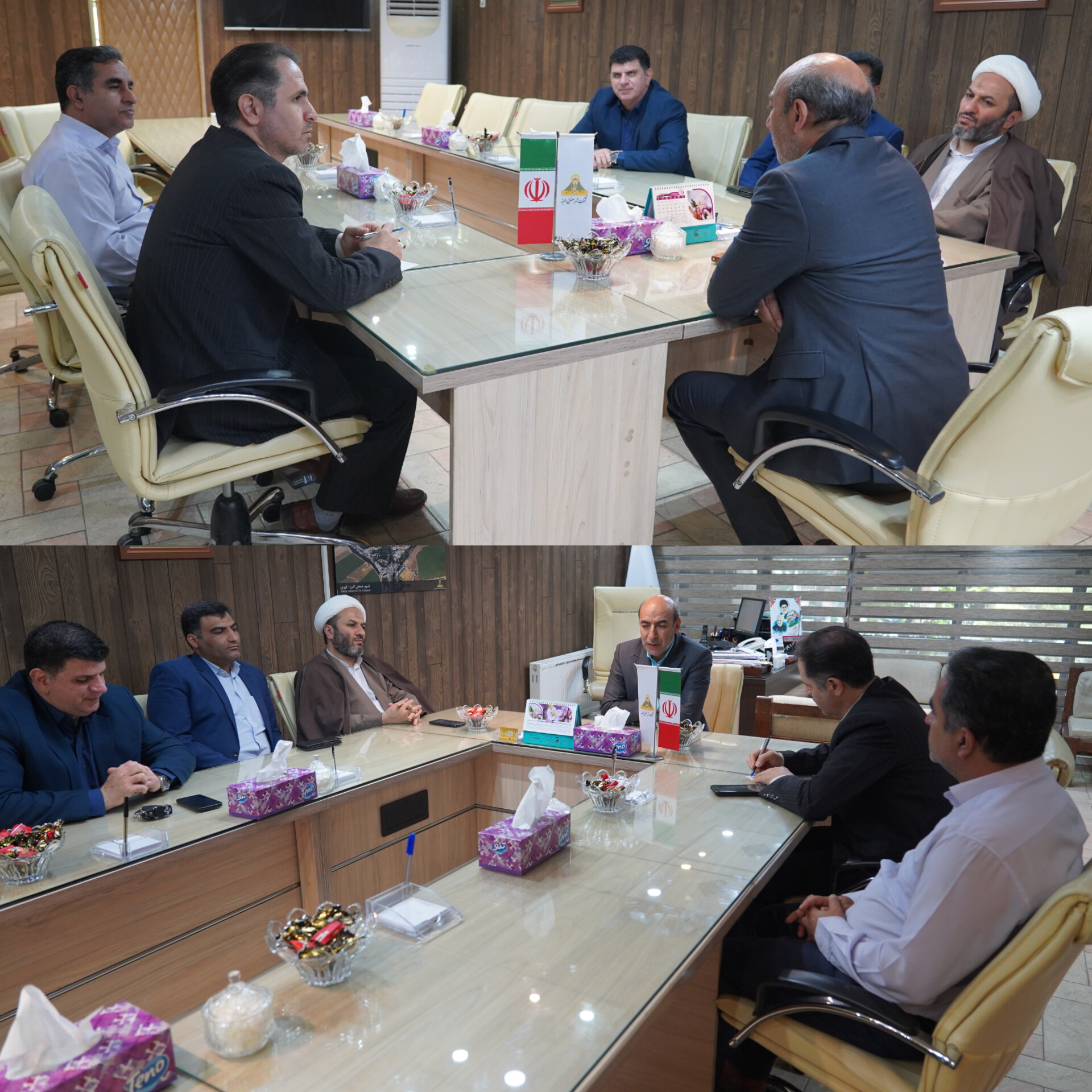 Joint meeting of the managers of the Iranian Broadcasting Corporation and Alborz Industrial City Company