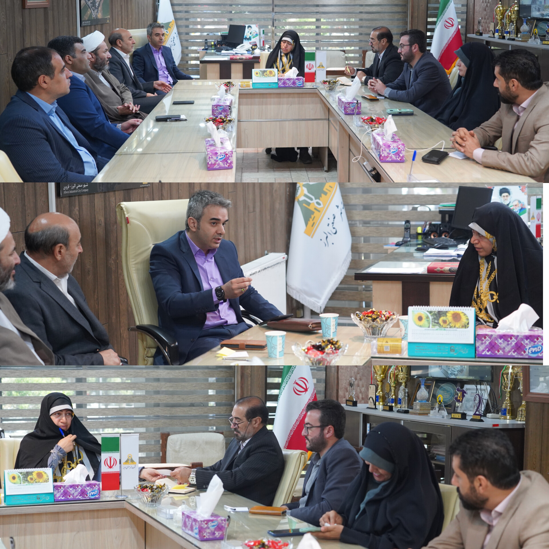 حضور نماینده مردم قزوین،آبیک و البرز در شهر صنعتی البرز